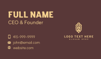 Leaf Religious Church Business Card Design