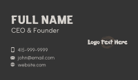 Dirt Business Card example 4
