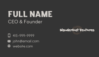 Stone Age Wordmark  Business Card