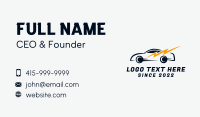 Thunderbolt Race Car Business Card Design