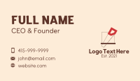 Minimalist Crosscut Saw Business Card