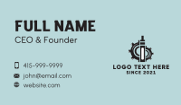 Vape Electronic Cigarette Gear Business Card Design