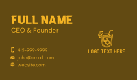 Golden Liquor Cocktail  Business Card