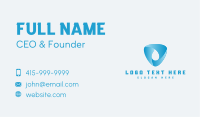 Triangular Water Droplet Business Card