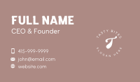 Curvy Round Lettermark Business Card Design