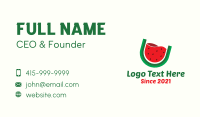 Fruitarianism Business Card example 2