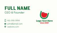 Watermelon Fruit Drink Business Card