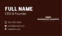 Masculine Autoshop Wordmark Business Card