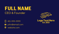 Golden Arrow Car  Business Card Design