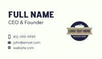 Vintage Ferry Badge Business Card