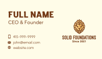 Luxe Lion Crest Business Card