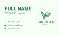 Green Christian Dove  Business Card Design