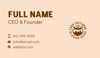 Timber Carpenter Tool Emblem Business Card Design