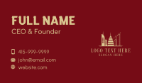 Gold City Building Architecture Business Card