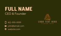 Elegant Pyramid Triangle Business Card