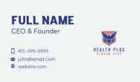 Eagle Wings Star Shield  Business Card Design