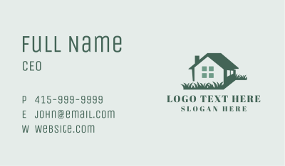 House Lawn Gardening Business Card