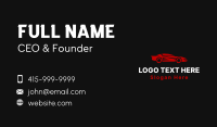 Red Speed Car Business Card