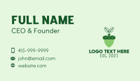 Acorn Plant Gardening  Business Card