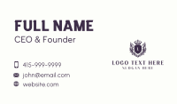 Crown Shield Royalty Business Card Design