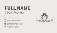 Tape Measure Saw Home Business Card