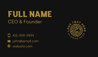 Tech Crypto Letter C Business Card