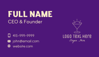 Yellow Cocktail Bulb Business Card Design