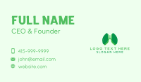 Green Lung Doctor Business Card