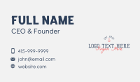 Hipster Anchor Business Business Card Design