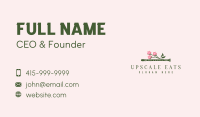 Dainty Floral Flute Business Card Image Preview