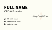 Tulip Floral Feminine Wordmark Business Card