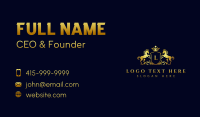 Luxury Horse Crown Business Card