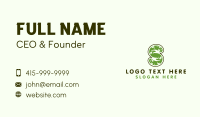 Nature Hands Letter S Business Card