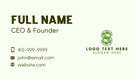 Nature Hands Letter S Business Card Design