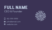 Artisan Business Card example 3