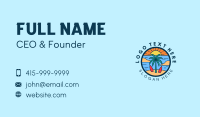 Beach Sunset Vacation Business Card