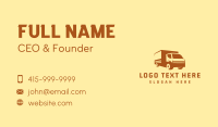 Delivery Courier Truck Business Card