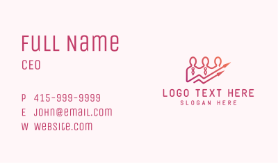Human Resource Employee Outsourcing Business Card