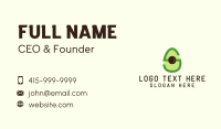 Letter S Avocado  Business Card