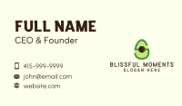 Letter S Avocado  Business Card