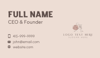 Fashion Woman Hat Business Card Design