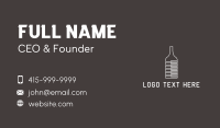 Piano Wine Glass  Business Card
