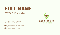 Coffee Shop Pin Location  Business Card