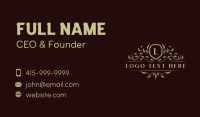 Luxury Ornament Shield Business Card Design