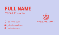 Cool Red Robot Business Card
