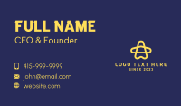 Yellow Star Airplane  Business Card