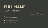 Type Business Card example 4