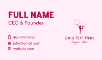 Ring Gymnast Silhouette  Business Card Design