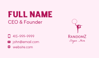 Ring Gymnast Silhouette  Business Card