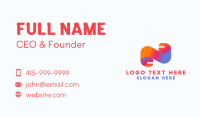 Digital Startup Letter N Business Card